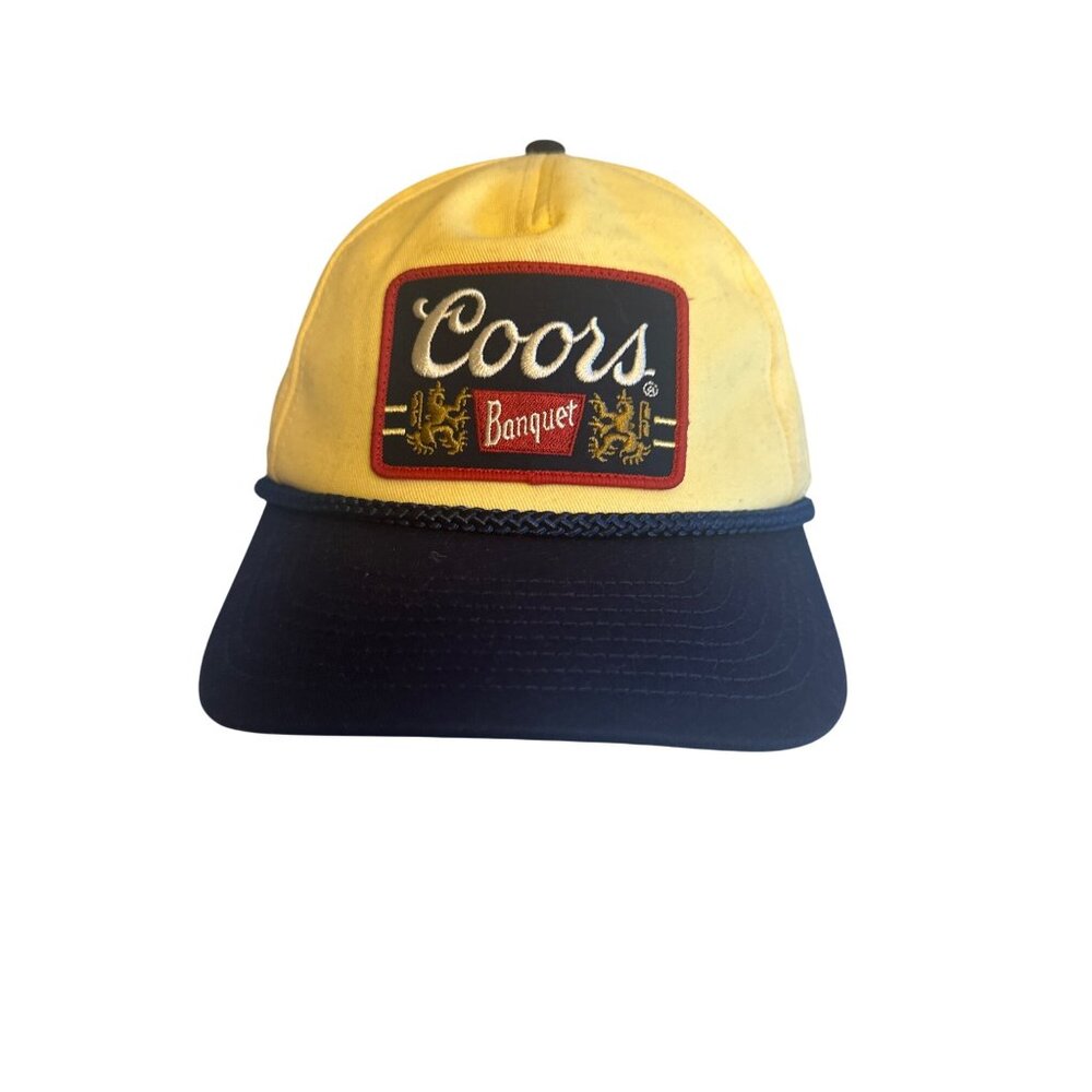 Coors‎ Banquet Vintage Yellow & Navy Snapback Hat
